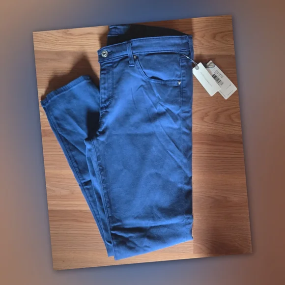 Anthropologie Blue Ankle Cropped Jeans - Picture 2 of 3